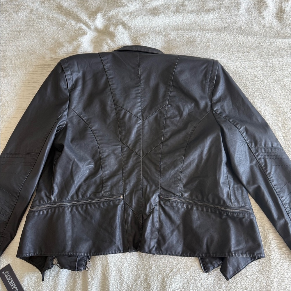 Blank NYC Black Faux Leather Jacket - Picture 2 of 5